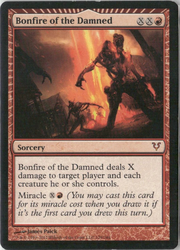 Scan Image | Bonfire of the Damned - Avacyn Restored | [2A70079B]