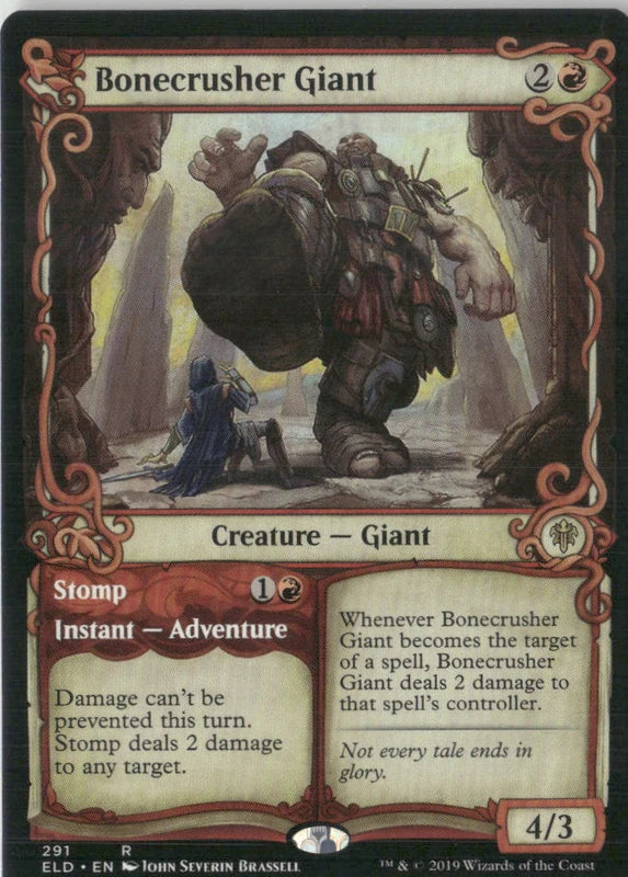 Bonecrusher Giant (Showcase) - Throne of Eldraine