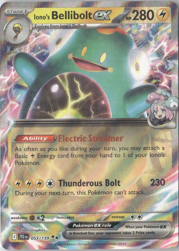 Iono's Bellibolt ex - 053/159 - SV09: Journey Together