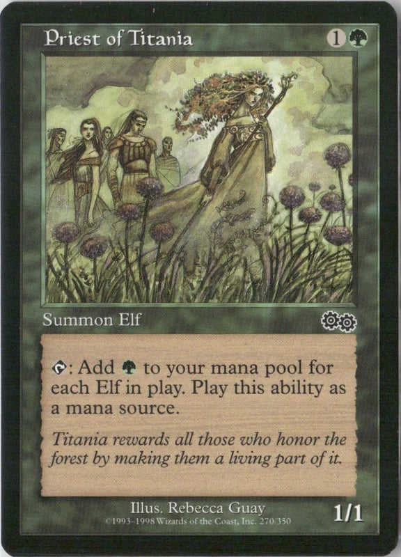 Scan Image | Priest of Titania - Urza's Saga | [C5FAB168]