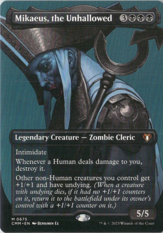 Scan Image | Mikaeus, the Unhallowed (Borderless) - Commander Masters | [69B5CFB7]