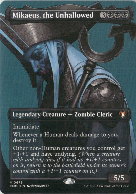 Scan Image | Mikaeus, the Unhallowed (Borderless) - Commander Masters | [69B5CFB7]