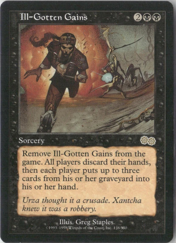 Scan Image | Ill-Gotten Gains - Urza's Saga | [021D83CB]