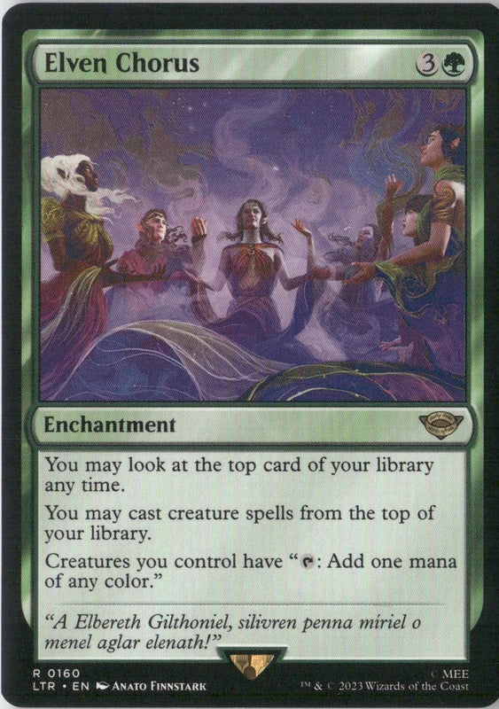 Scan Image | Elven Chorus - Universes Beyond: The Lord of the Rings: Tales of Middle-earth | [AD8427FA]