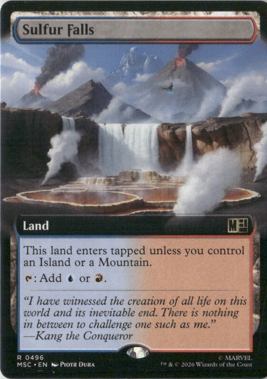 Scan Image | Sulfur Falls (Extended Art) - Commander: Marvel Super Heroes | [F59D73EA]