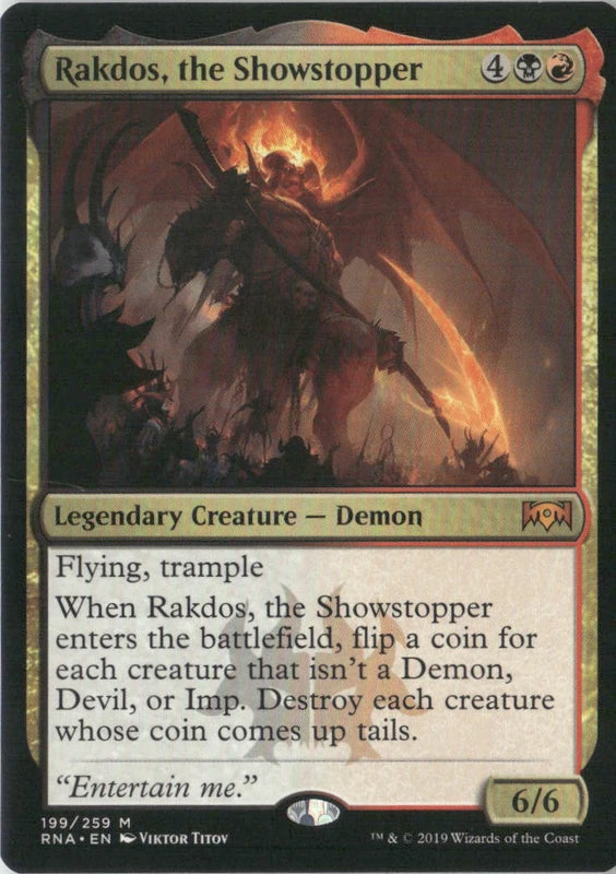 Scan Image | Rakdos, the Showstopper - Ravnica Allegiance | [B0D340B6]