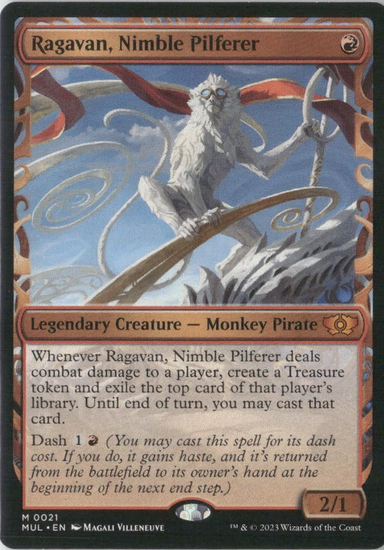 Scan Image | Ragavan, Nimble Pilferer (Halo Foil) - March of the Machine: Multiverse Legends | [4B840184]