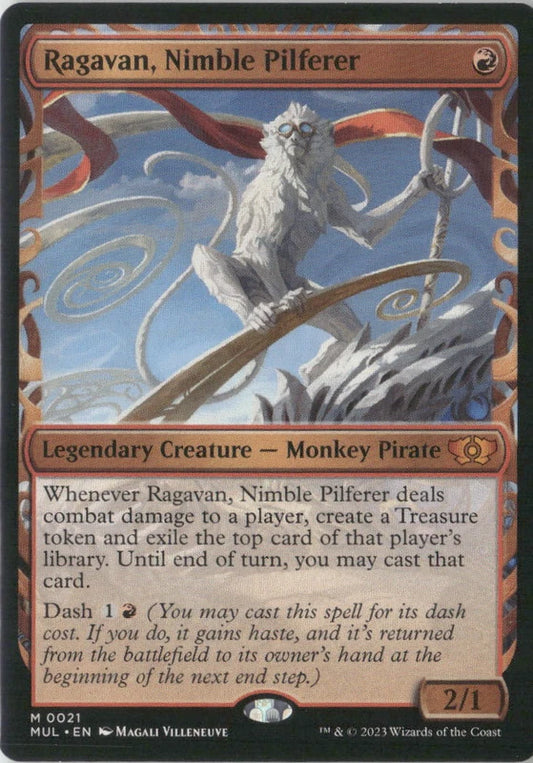 Scan Image | Ragavan, Nimble Pilferer (Halo Foil) - March of the Machine: Multiverse Legends | [4B840184]