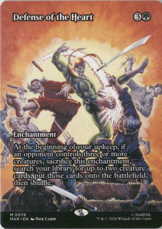Scan Image | Defense of the Heart (Borderless) - Marvel Universe Eternal-Legal | [23E1735E]
