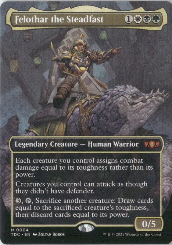 Scan Image | Felothar the Steadfast (Borderless) - Commander: Tarkir: Dragonstorm | [7C1A2FCD]