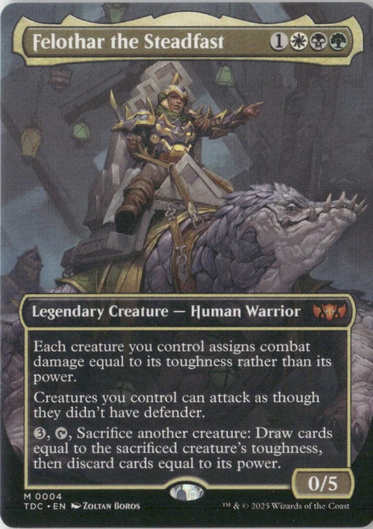 Scan Image | Felothar the Steadfast (Borderless) - Commander: Tarkir: Dragonstorm | [7C1A2FCD]