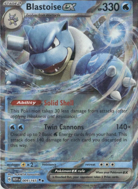Blastoise ex - 009/165 - SV: Scarlet & Violet 151