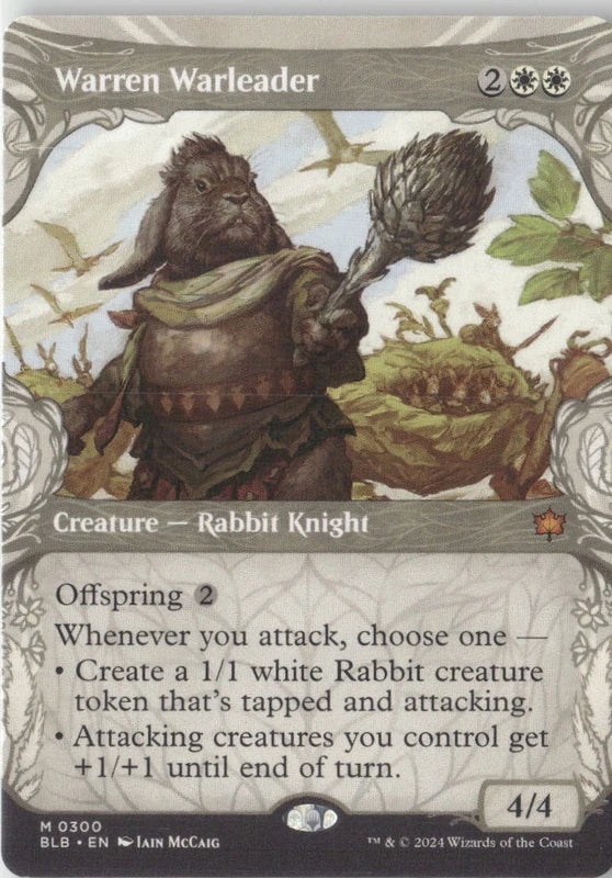 Scan Image | Warren Warleader (Showcase) - Bloomburrow | [312E23BF]