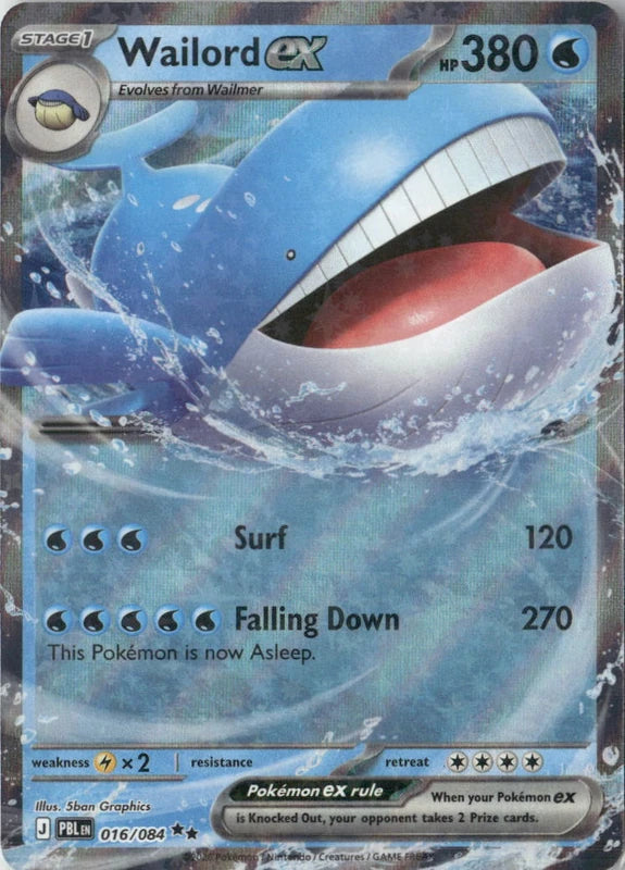 Wailord ex - 016/084 - ME05: Pitch Black