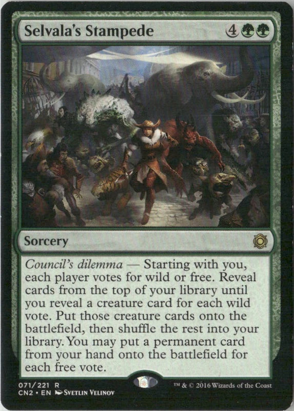Scan Image | Selvala's Stampede - Conspiracy: Take the Crown | [773AF64B]