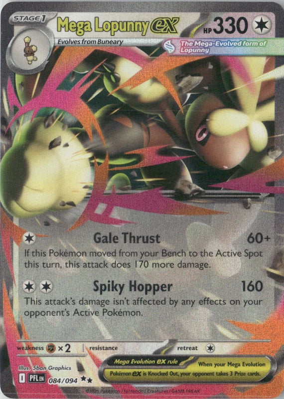 Mega Lopunny ex - 084/094 - ME02: Phantasmal Flames