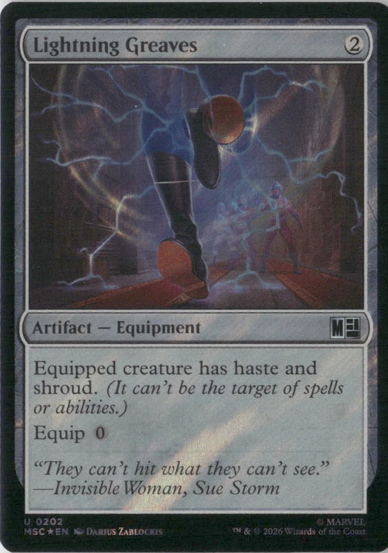 Scan Image | Lightning Greaves (Surge Foil) - Commander: Marvel Super Heroes | [697CD8C5]