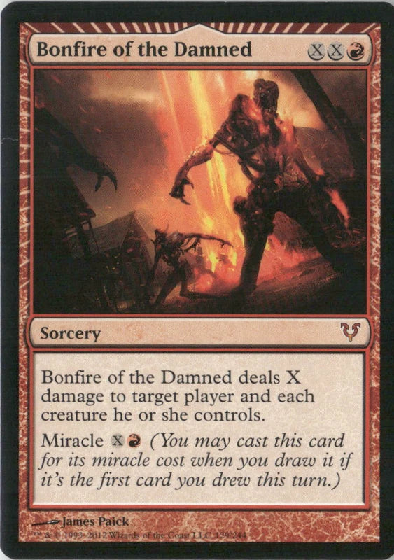 Scan Image | Bonfire of the Damned - Avacyn Restored | [E9F561A1]