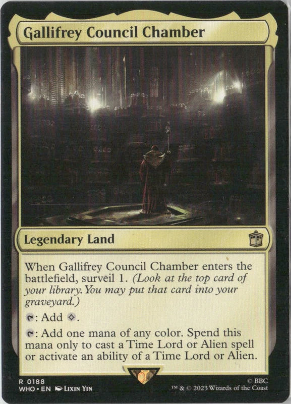 Scan Image | Gallifrey Council Chamber - Universes Beyond: Doctor Who | [CA06AF14]