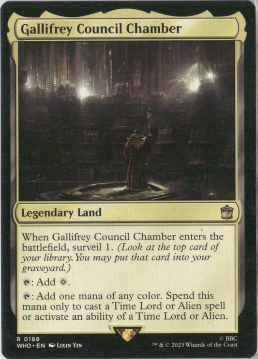Scan Image | Gallifrey Council Chamber - Universes Beyond: Doctor Who | [CA06AF14]