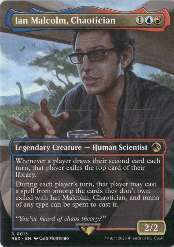 Scan Image | Ian Malcolm, Chaotician (Borderless) - Universes Beyond: Jurassic World Collection | [3196B3A1]