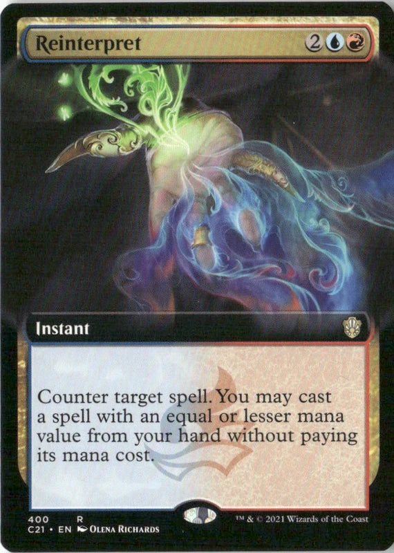 Reinterpret (Extended Art) - Commander 2021