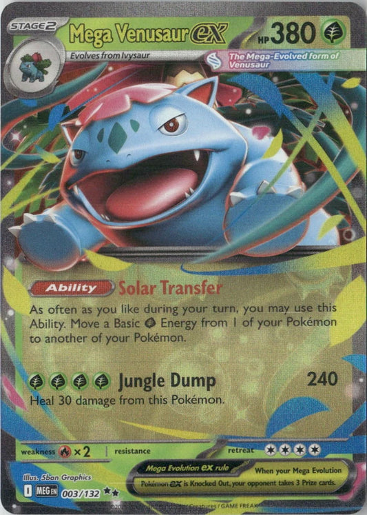 Mega Venusaur ex - 003/132 - ME01: Mega Evolution