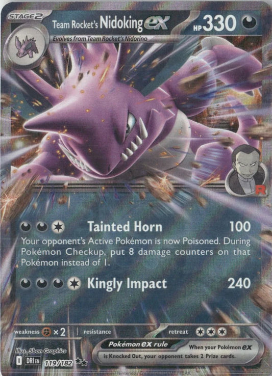 Team Rocket's Nidoking ex - 119/182 - SV10: Destined Rivals