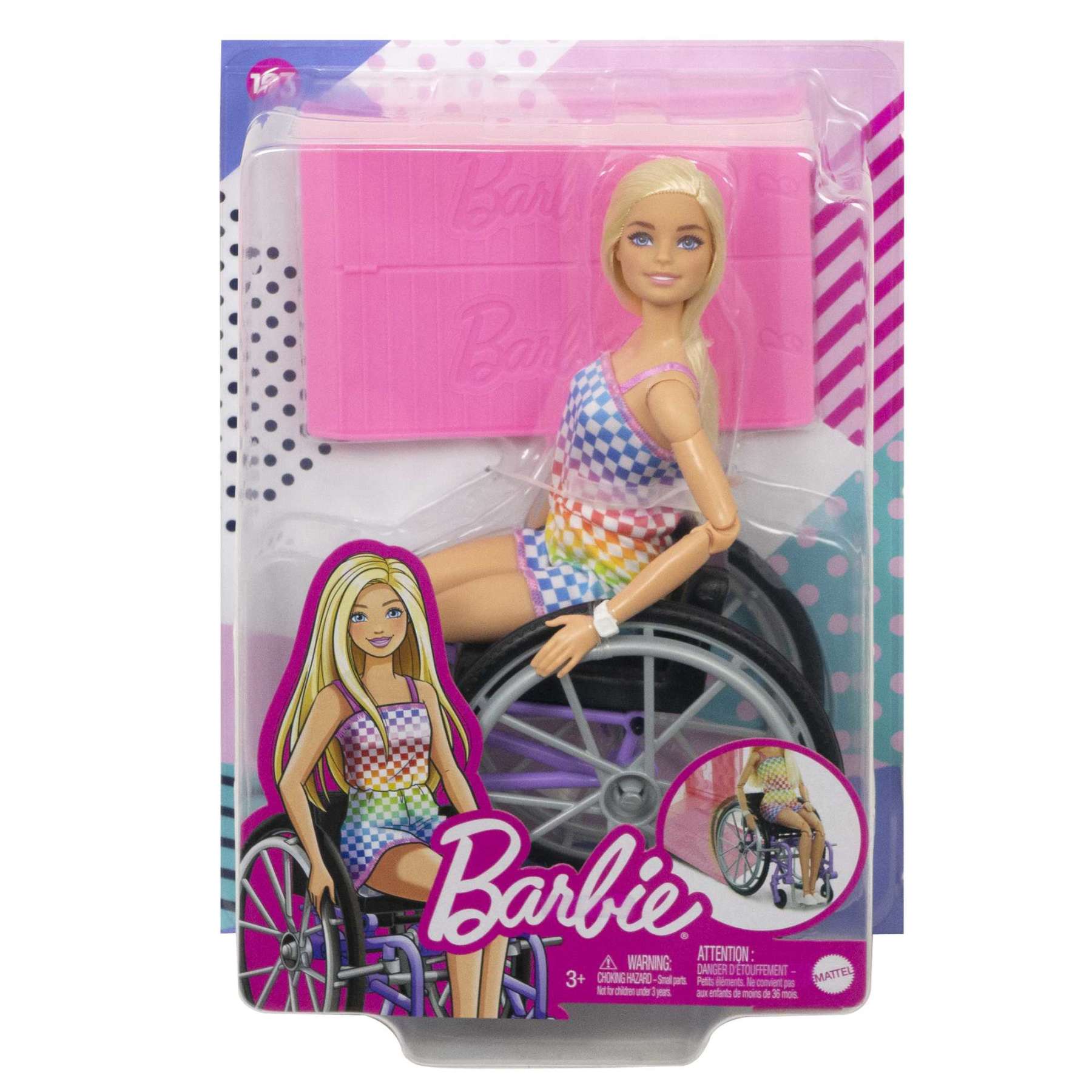 Barbie - Fab - Barbie Fashionista + Wheelchair - Checkers