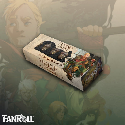 Fanroll: Legend in the Mist Resin Acorn Dice Set: 6d6