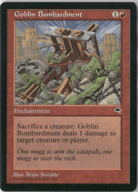 Scan Image | Goblin Bombardment - Tempest | [64F184CA]
