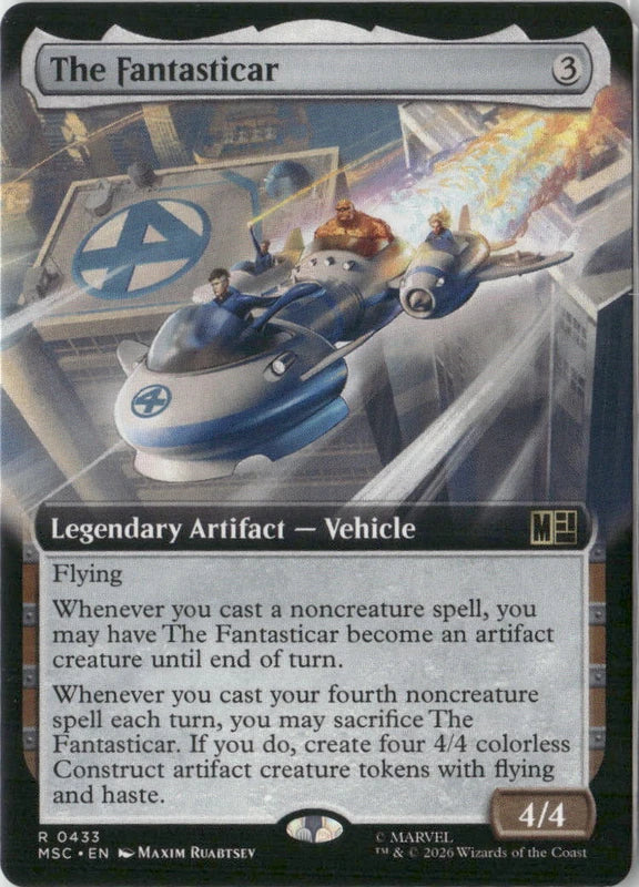 Scan Image | The Fantasticar (Extended Art) - Commander: Marvel Super Heroes | [0C54B489]