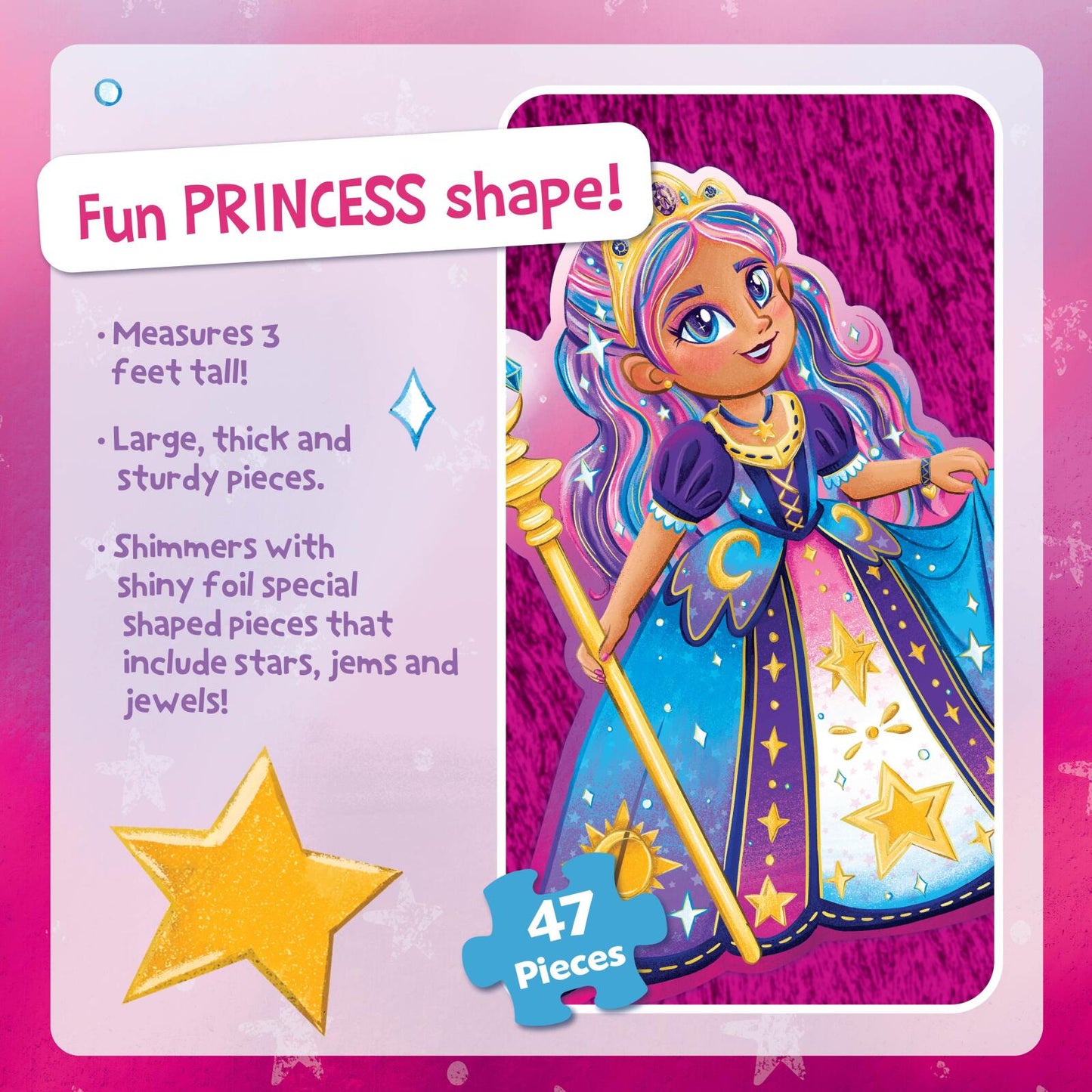 Floor Puzzle Princess 47 Pieces