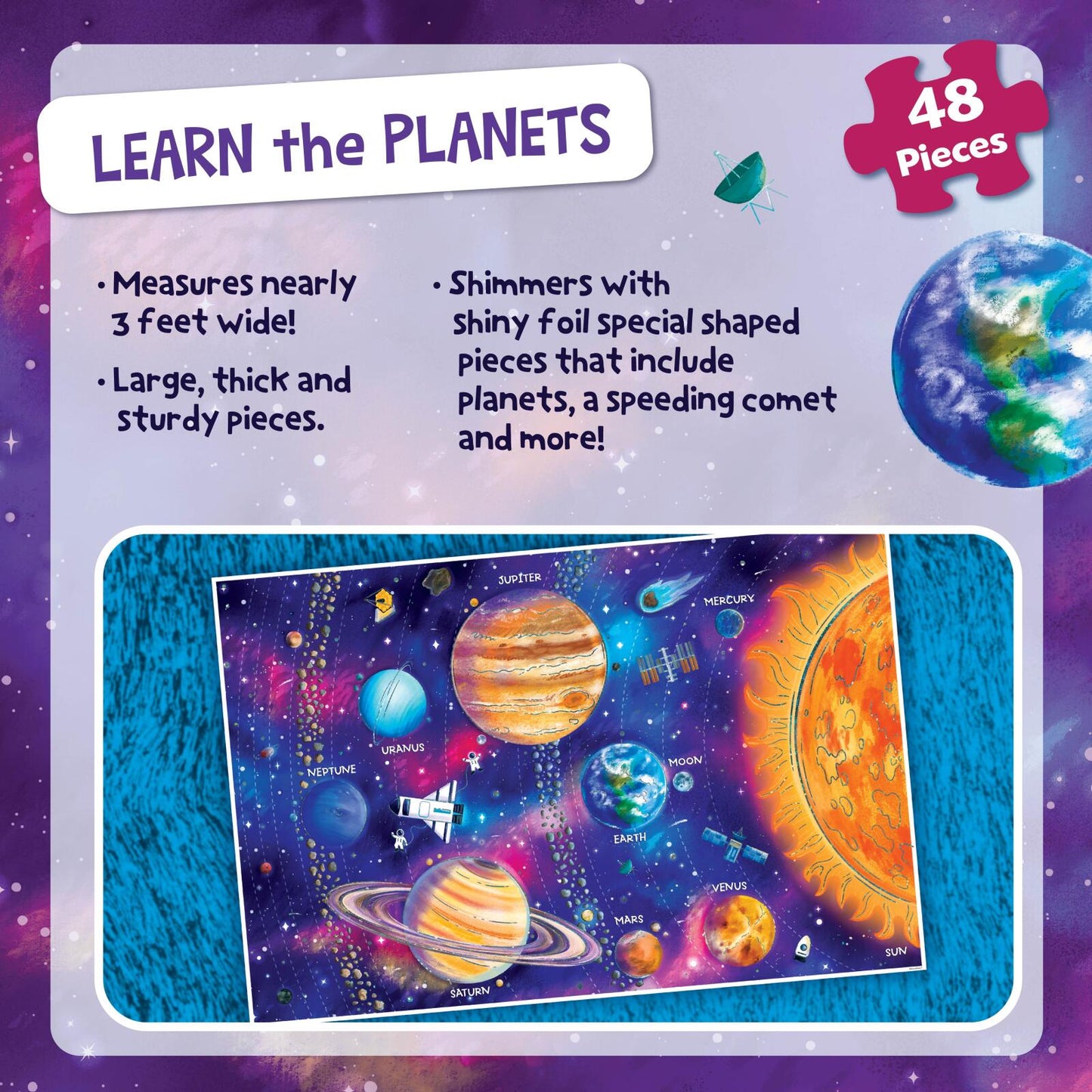 Floor Puzzle Solar System Floor 48 Piece