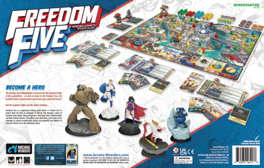 Freedom Five Core Game Kickstarter Edition - Painted