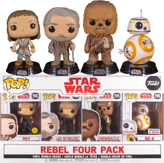 Star Wars: The Last Jedi - Rebel Four Pack Pop! 4 Pack