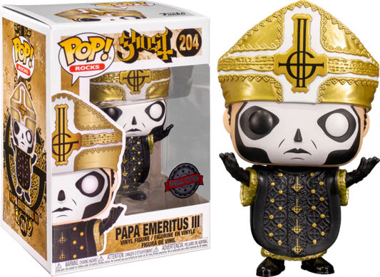 Ghost - Papa Emeritus III Metallic US Exclusive Pop! Vinyl #204
