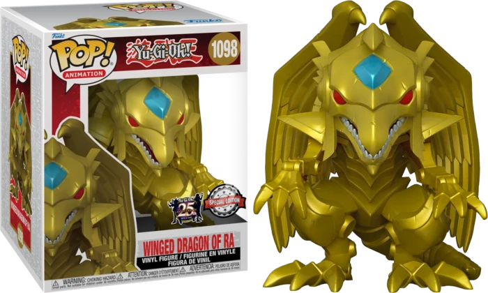 Yu-Gi-Oh! - Winged Dragon of Ra Metallic US Exclusive 6" Pop! Vinyl #1098