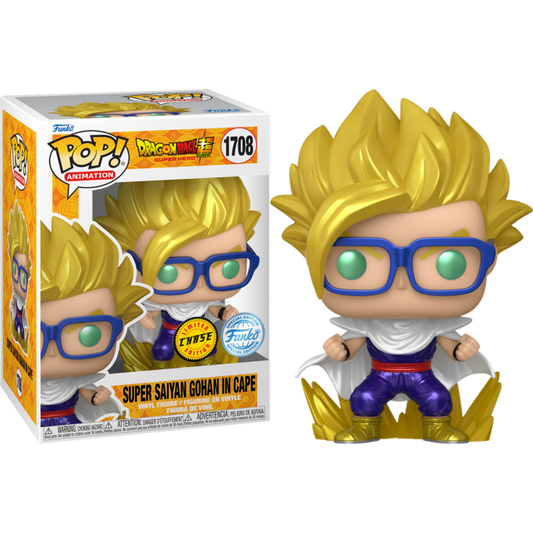 Dragon Ball Super: Super Hero - Gohan in Cape US Exclusive Chase Pop! Vinyl #1708