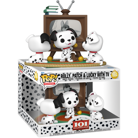 101 Dalmatians (1961) - Rolly, Patch & Lucky with TV Pop! Moment