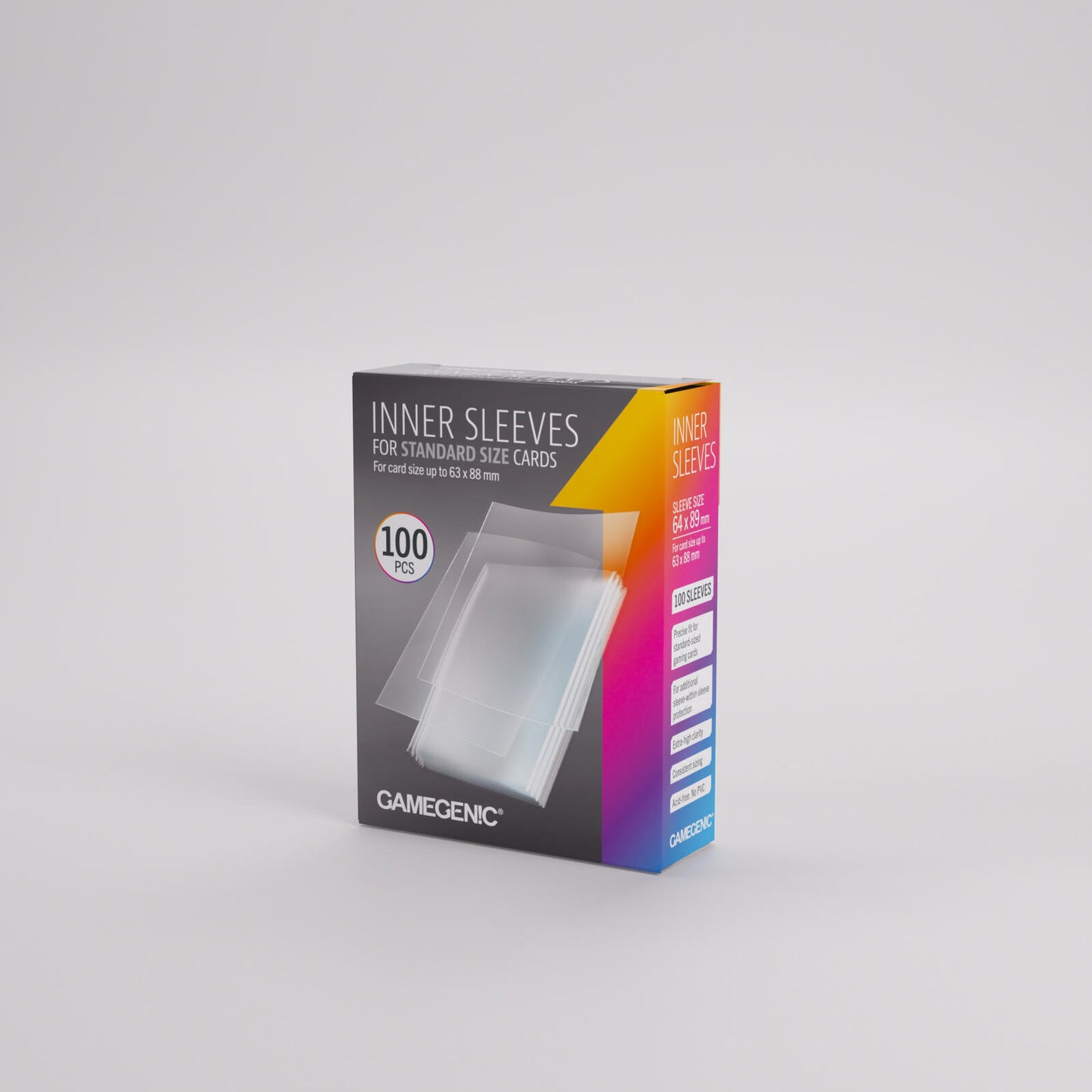 Gamegenic Inner Card Sleeves (64mm x 89mm) (100 Sleeves Per Pack)
