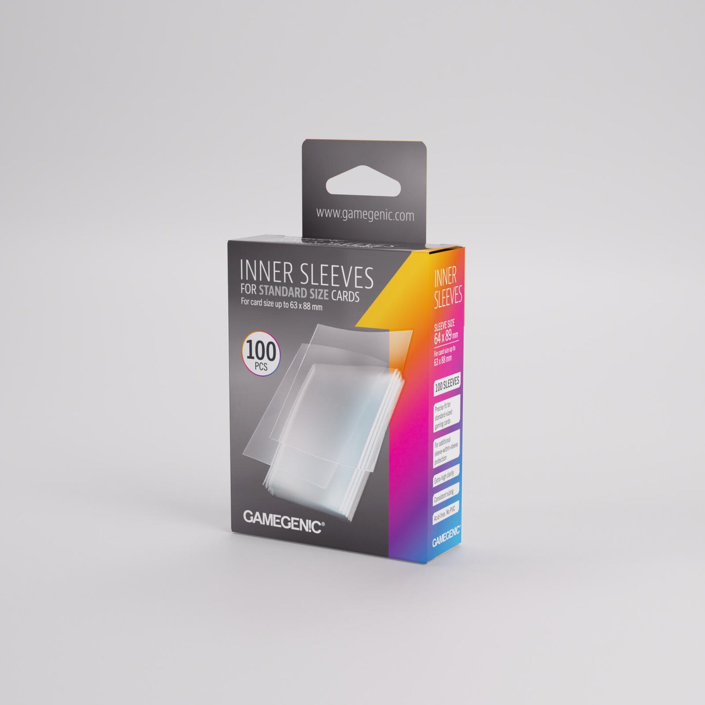 Gamegenic Inner Card Sleeves (64mm x 89mm) (100 Sleeves Per Pack)