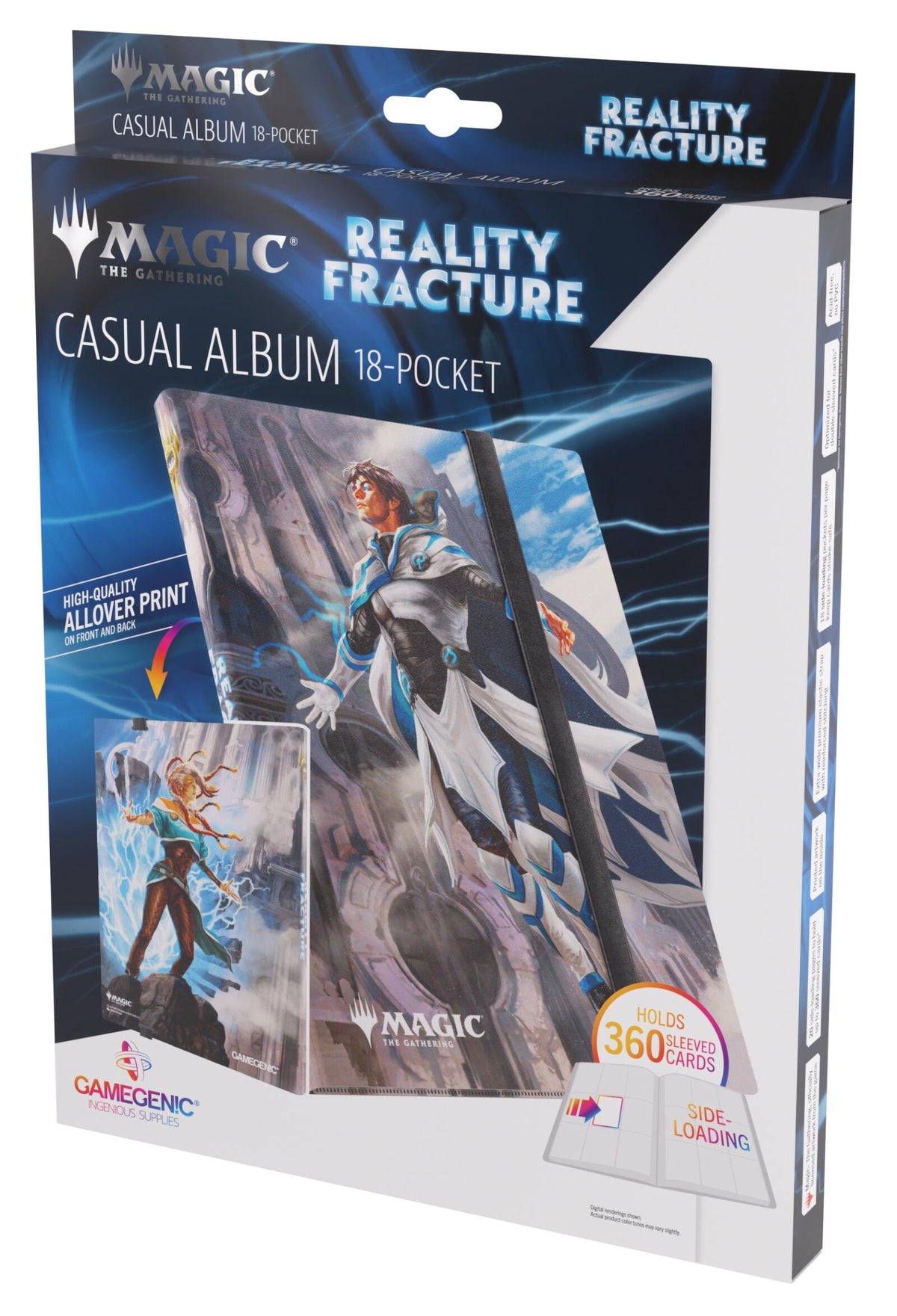 Gamegenic Magic The Gathering Reality Fracture Casual Album 18-Pocket - Tam Beleren, Conflicted/Jace, Building Reality