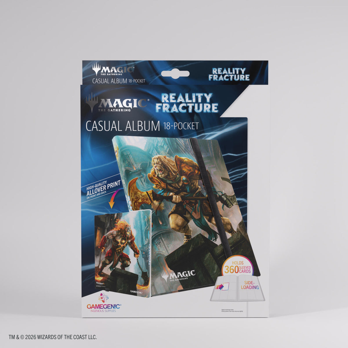 Gamegenic Magic The Gathering Reality Fracture Casual Album 18-Pocket - Ajani, Path of Vengeance/Ajani, Counterattack Leader