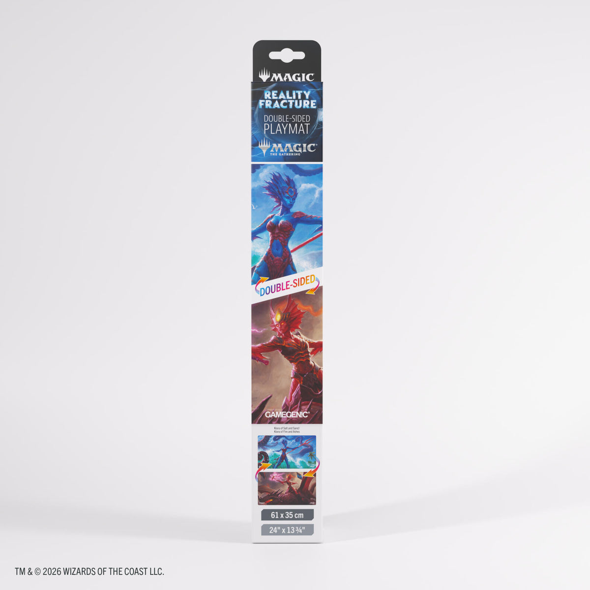 Gamegenic Magic The Gathering Reality Fracture Double-sided Playmat - Kiora of Salt and Sand/Kiora of Fire and Ashes