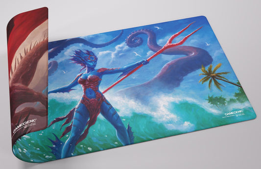 Gamegenic Magic The Gathering Reality Fracture Double-sided Playmat - Kiora of Salt and Sand/Kiora of Fire and Ashes