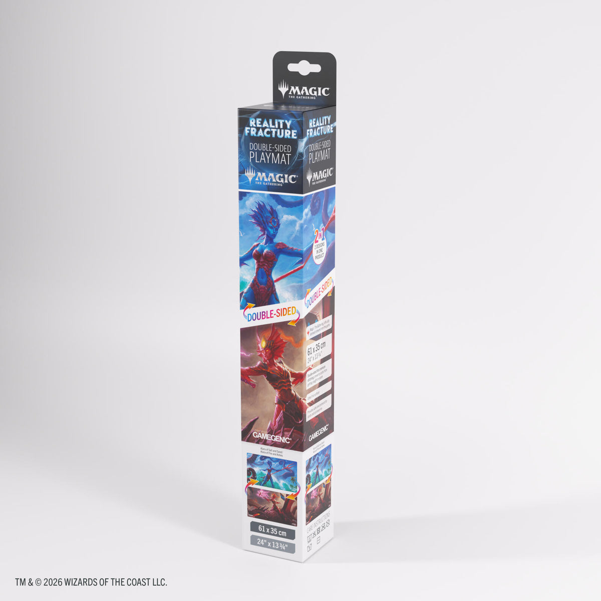 Gamegenic Magic The Gathering Reality Fracture Double-sided Playmat - Kiora of Salt and Sand/Kiora of Fire and Ashes