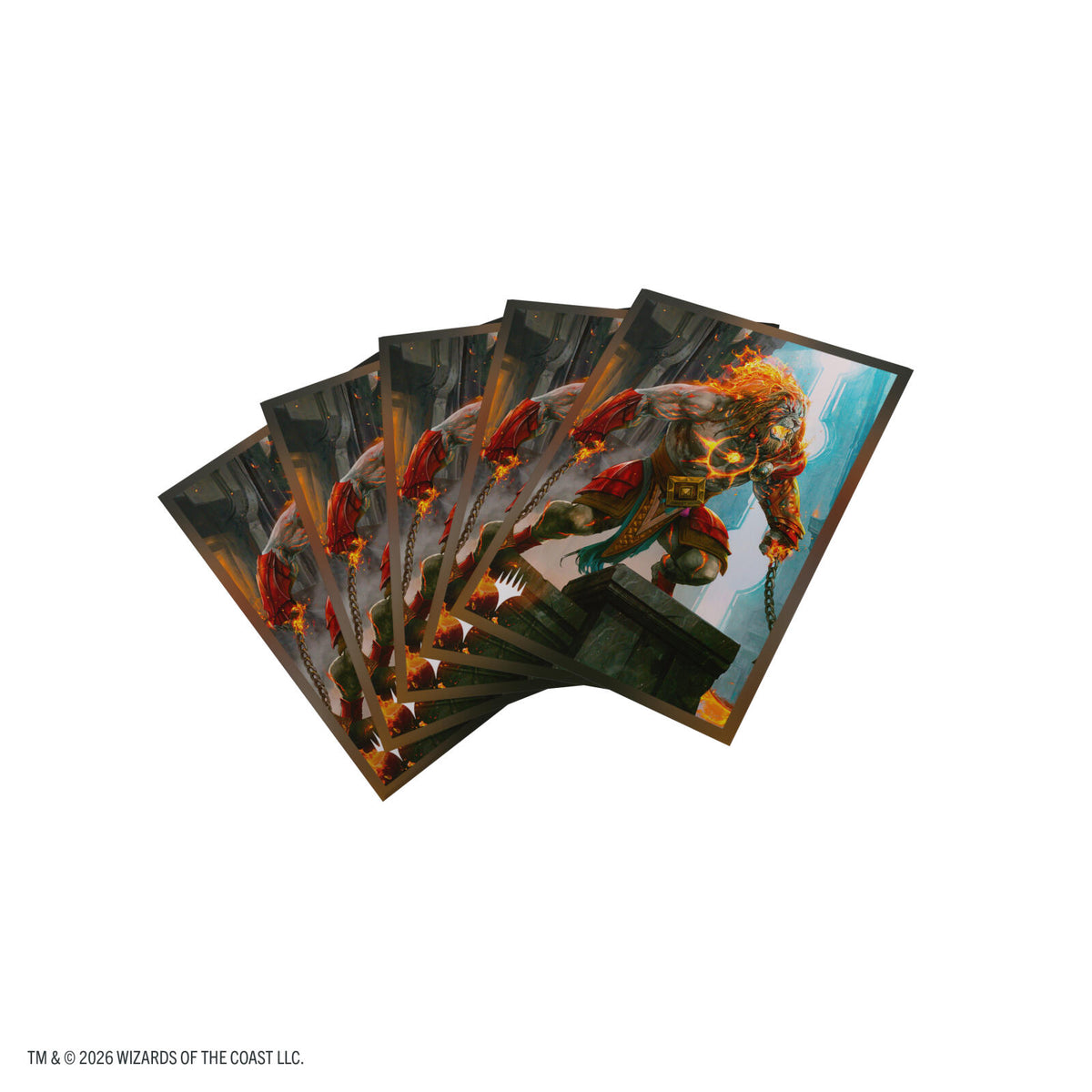 Gamegenic Magic The Gathering Reality Fracture Premium Art Sleeves - Ajani, Path of Vengeance (66 x 92 mm) (105 Sleeves Per Pack)