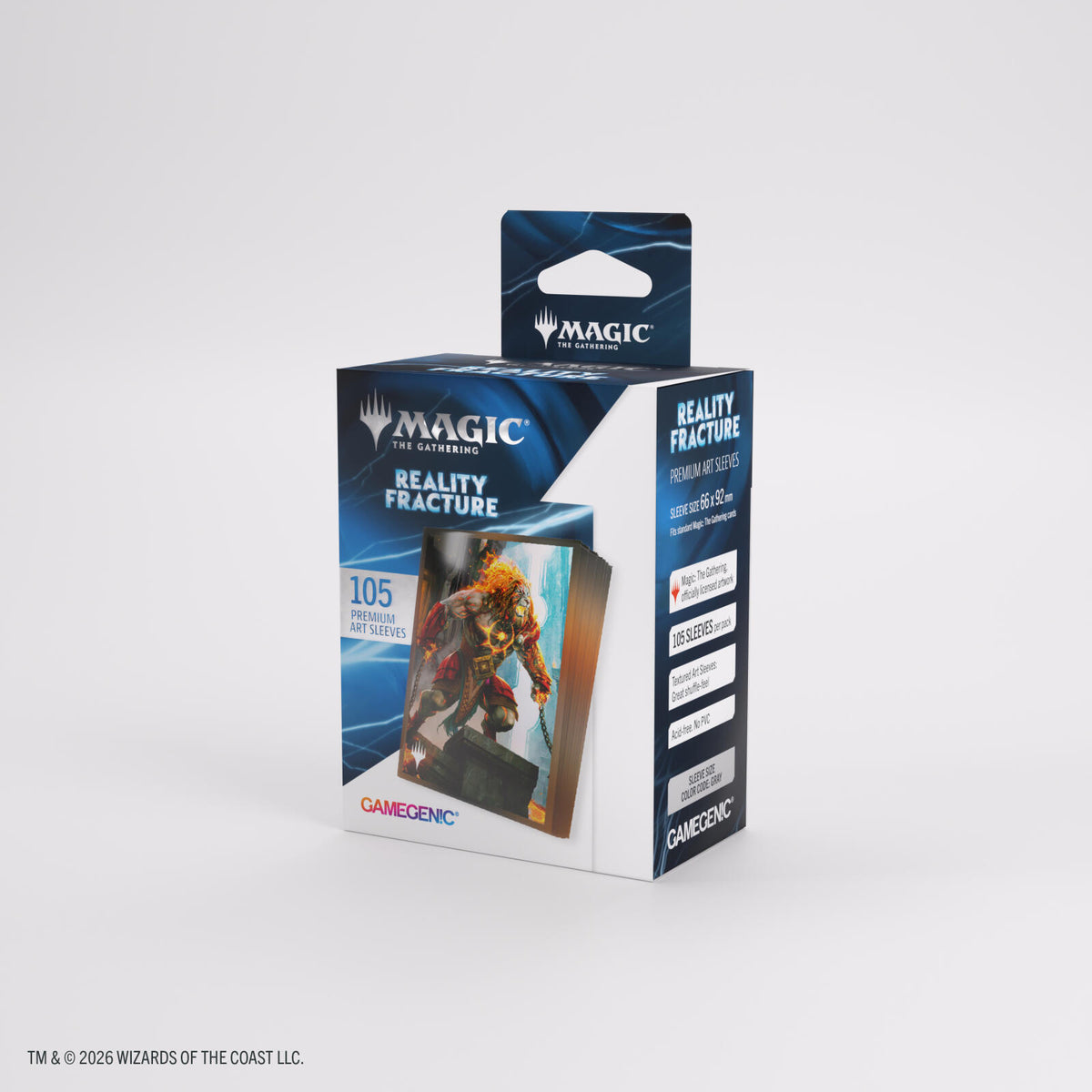 Gamegenic Magic The Gathering Reality Fracture Premium Art Sleeves - Ajani, Path of Vengeance (66 x 92 mm) (105 Sleeves Per Pack)