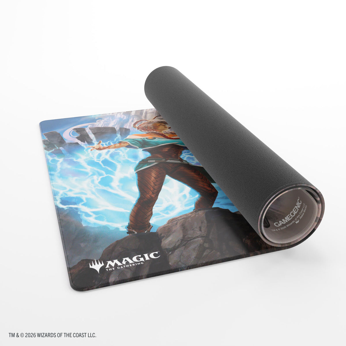 Gamegenic Magic The Gathering Reality Fracture Shiny Playmat - Tam Beleren, Conflicted/Jace, Building Reality